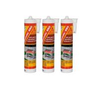 Lot de 3 colles pour assemblage de petits barbecues en pierre - SIKA SikaColle BBQ - Beige clair - 500g