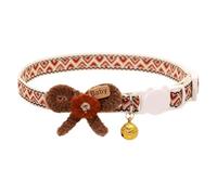 Lot de 3 colliers de chat nœud papillon mignons avec cloche, réglable, en polyester, pour chatons, petits chiens (couleurs 7,7,09 - 11,02 pouces)