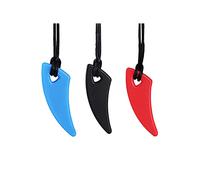 通用 Lot de 3 Colliers de Dentition à mâcher en Silicone, Pendentif à mâcher pour Adulte et bébé à Porter, Outils d'allaitement sensoriels Doux pour l'Autisme, Le TDAH et Les Enfants de Dentition