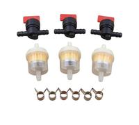 Lot de 3 Colliers de Serrage Droits de 1/4" for Filtre à Carburant et Coupure de Carburant, adaptés aux tondeuses à Gazon