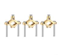 Lot de 3 colliers de serrage en alliage de cuivre pour coller le fil de terre à un tuyau d'eau ou un conduit en acier de 1/2-1 po, comprend des vis