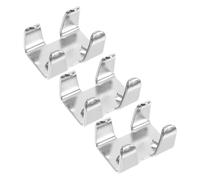 Lot de 3 colliers de serrage robustes en fer double pour cordes de 14 mm pour laisses d'animaux domestiques, applications marines et escalade