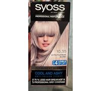 Lot de 3 colorations pour cheveux Syoss Blond Cool Blonds Blond platine 10-55 niveau 3, 3 x 115 ml