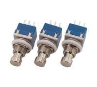 Lot de 3 commutateurs de chaîne PCB 3 pdt pour guitare - Signal d'effet True Bypass - Conversion directe pour interrupteur à bouton 9 broches pour pédales de remplacement