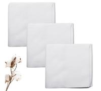 Lot de 3 compresses en flanelle de coton pour compresses chauffantes, 40 x 18 cm Emballage en coton biologique, huile de ricin pour le bas-ventre