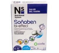Lot de 3 comprimés bicouche 1,85 mg double action pour le sommeil (15 comprimés) - Conciliation et repos continu - Lot de 45
