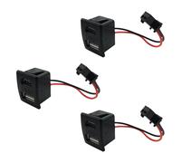 Lot de 3 concentrateurs de charge USB de type C à double couche - Design incurvé élégant pour salon, chambre à coucher, bureau