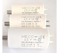Lot de 3 Condensateurs 4.5 uF pour Volet Roulant compatible SOMFY, SIMU, NICE - Remplacement Condensateur de Moteur Condensateur Cylindrique à 2 Cosses 2,8mm vis M8