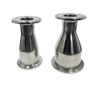 Lot de 3 connecteurs de tuyau 3/4" - 4" OD 19 mm à 102 mm Tri Clamp Ferrule Réducteur Souder SS316 Connecteur de tuyau (couleur : SS 304, spécification du filetage : 63 mm à 102 mm) Raccord