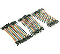 Lot de 3 connecteurs Dupont 40 broches / câbles Jumper, femelle, mâle, câble de 10 cm
