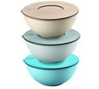 Lot de 3 Containers Guzzini 16 cm Bleu, marron, vert G