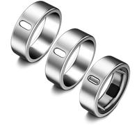 Lot de 3 coques compatibles avec Oura Ring Gen 4/Oura Ring Gen 3 Horizon/Heritage, charge de surport avec coque, protecteur en TPU anti-rayures pour homme et femme (3 argenté, taille 8)