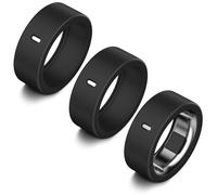 Lot de 3 coques compatibles avec Oura Ring Gen 4/Oura Ring Gen 3 Horizon/Heritage, charge de surport avec coque, protecteur en silicone élastique anti-rayures pour homme et femme (taille 4, noir x 3)