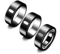 Lot de 3 coques compatibles avec Oura Ring Gen 4/Oura Ring Gen 3 Horizon/Heritage, charge de surport avec coque, protecteur en TPU anti-rayures pour homme et femme (taille 8, noir x 3)