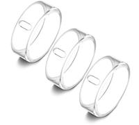 Lot de 3 coques compatibles avec Oura Ring Gen 4/Oura Ring Gen 3 Horizon/Heritage, prise en charge de la charge, protecteur en TPU anti-rayures pour homme et femme (taille 12, transparent x 3)