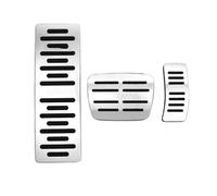 Lot de 3 coques de pédale de frein à pied pour A7 4G8 2011 ~ 2018 en acier inoxydable pour pédales de voiture, accélérateur de frein, sans perçage, antidérapant, style voiture (1 pièce)