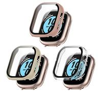Lot de 3 coques de protection compatibles avec Honor Watch 4 TMA-L19 - Avec film de protection d'écran anti-rayures - En TPU souple - Anti-chocs - Compatible avec Honor Watch 4 TMA-L19
