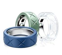 Lot de 3 coques de protection en silicone compatibles avec Oura Ring 5 | Protection résistante aux rayures, matériau résistant à l'abrasion, élastique et doux