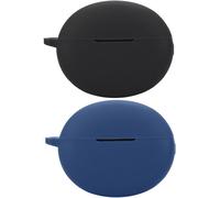 Lot De 3 Coques En Silicone Pour Oneplus Buds Pro 3 ¿ Compatible Recharge Sans Fil, Antichoc, Avec Mousqueton, Motifs 3d Mignons ¿ Noir/Bleu/Rose