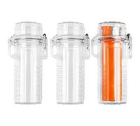 Lot de 3 coques légères transparentes et étanches pour homme, coque de protection pour briquet d'extérieur (transparent)