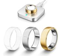 Lot de 3 coques pour bague Oura Gen 5, protecteur de bague en TPU plaqué or | Coque de protection anti-rayures pour bague intelligente Oura Ring 5 pour homme et femme, prend en charge le chargement