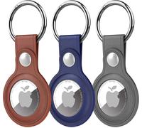 Lot De 3 Coques Silicone Pour Apple Airtag Avec Porte-Clé - Étui Anti-Perte Et Anti-Rayures, Résistant À La Transpiration, Multicolore