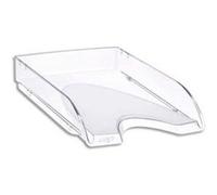 Lot de 3 Corbeilles à courrier CepPro+ polystyrène, superposable format 24x32 cm - L25,7xH6,6xP34,8 cm cristal G