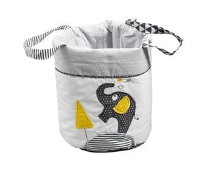 Lot De 3 Corbeilles Gigogne En Tissu En Coton - Babyfan Gris TU