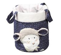 Lot de 3 Corbeilles gigogne en tissu en coton Bleu