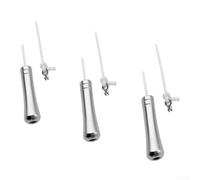 Lot de 3 cordons lumineux de salle de bain avec poignée élégante en forme | Interrupteurs en corde ABS pour chambres d'enfants et zones chaudes, installation simple pour stores (blanc)