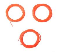 Lot de 3 cordons ronds de 2,4 mm de long pour têtes de tondeuse à gazon en polyamide compatible avec les modèles courants à tige incurvée et droite