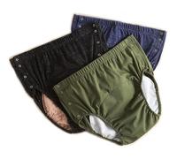 Lot de 3 Couches Adultes,Couche Lavable Adulte Lavable avec Soin Incontinent,Pantalon Respirant Couche-Culotte Adulte Imperméable Unisexe D'Incontinence(L)