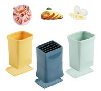 Lot de 3 coupe-tasses, coupe fruits - Coupe Slicer Handheld - Trancheuse à bananes Fruits Cutter multifonction pour bananes, fraises, œufs