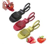 Lot de 3 coupe-œufs pour œufs durs, fraise, banane, kiwi, pour saucisses de fruits tendres, concombres, champignons, tranchage rapide et sûr