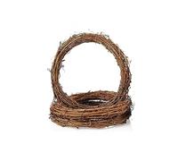 Lot de 3 couronnes en rotin naturel de 20 cm - Branche de vigne - Décoration pour festivals, décorations de mariage, etc