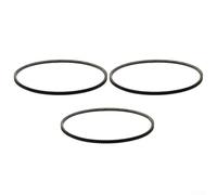 Lot de 3 courroies trapézoïdales 5M690 pour tour industriel, courroie d'entraînement en polyuréthane grand angle avec haute résistance à la traction, courroie de transmission de moteur résistante au