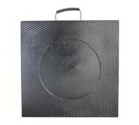 Lot de 3 coussinets anti-évier avec poignée pour camping-car, grue, chariot élévateur et naufrageur, tapis de support stabilisateur robuste pour herbe, saleté et gravier, 50 x 50 x 6,1 cm