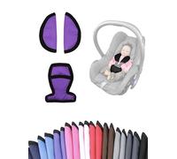 Lot de 3 coussinets de ceinture pour nacelles - Compatibles avec Maxi Cosi Cabrio Fix - Violet