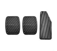 Lot de 3 coussinets en caoutchouc pour pédale d'accélérateur, de frein et d'embrayage de voiture avec coques noires pour Swift, protections de pédale de rechange améliorant l'adhérence et le confort