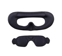 Lot de 3 coussinets en mousse pour DJI AVATA 2 lunettes 3 masques pour les yeux Protection confortable du visage Protection des lentilles pour DJI AVATA 2 lunettes 3 accessoires (noir + étui à