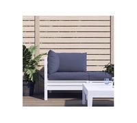 Lot de 3 Coussins de Palette, Galettes de Chaise avec Dossier, Coussins de Siège, Décoration Jardin Terrasse Patio, Bleu Marine Tissu Oxford