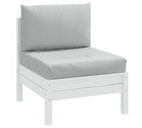 Lot de 3 Coussins de Palette, Oreillers de Balcon, Coussins de Sièges Patio Jardinage Terrasse Extérieur, Gris Clair 4002652