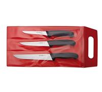 Lot de 3 couteaux Giesser - Couleur : noir - Fabriqué en Allemagne.