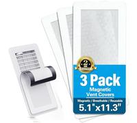 Lot de 3 couvercles de sortie blancs attrayants en acier pour une installation facile Outils de refus nécessaires Dispositions de ventilation permanentes pour animaux domestiques