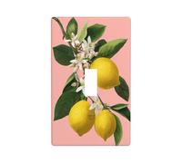 Lot de 3 couvercles d'interrupteur à bascule simple pour cuisine, ferme, chambre à coucher, salle de bain - Rose