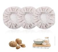 Lot de 3 couvercles en tissu réutilisables en tissu de fermentation biologique respirant pour fermentation biologique de 7,6 à 10,2 cm de diamètre
