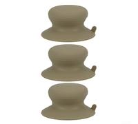 Lot de 3 couvercles réutilisables en silicone à ventouse puissante, pour visionner des recettes, des vidéos pour une utilisation en intérieur ou en extérieur (Cardic)