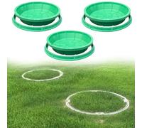 Lot de 3 couvercles ronds en résine invisibles à forte capacité de charge pour vasque septique d'égout - Cache-pots de plantation d'herbe pour jardin, parc, allée (81,3 cm)