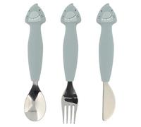 Lot de 3 couverts en silicone - Mr. Shark - Trixie