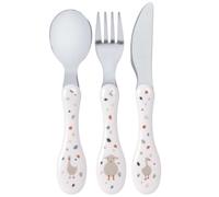 Lässig – Lot de 3 couverts en inox – Tiny Farmer Mouton & Oie